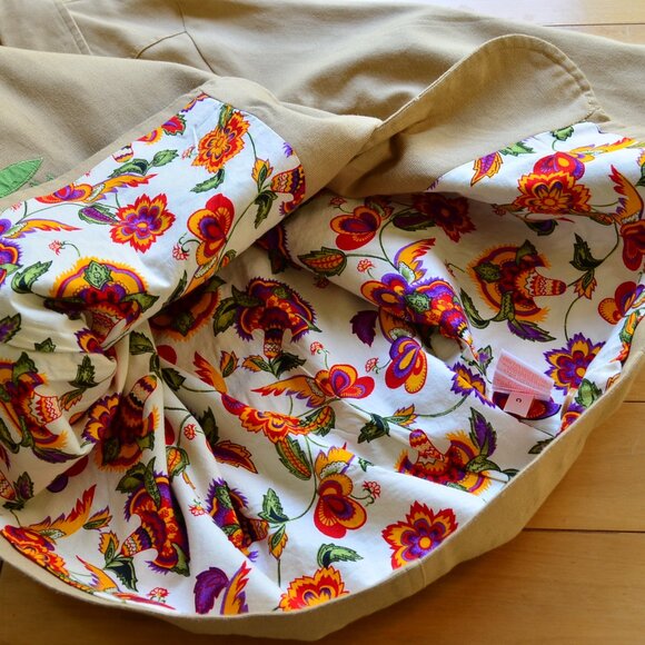 HEARTS OF PALM Size 6 Brown Island Tropical Lined Cotton Blazer Jacket NWT - Picture 8 of 12